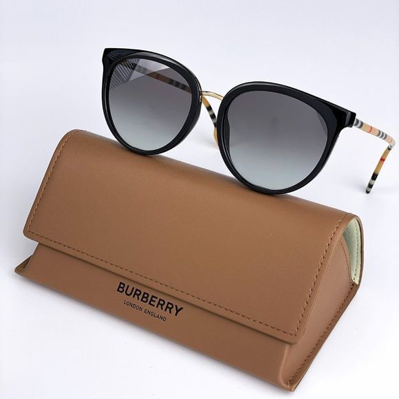 Burberry Accessories - NEW  Burberry BE4316F 385311 Black Gradient Gray Cat Eye Women Sunglasses